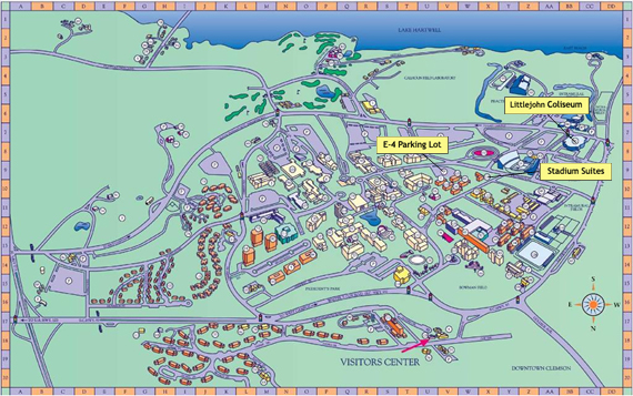 Campus Map Of Clemson University Moodle Spring 2024   Map 