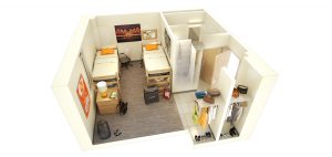 Cribb and Dechamps double room with bath