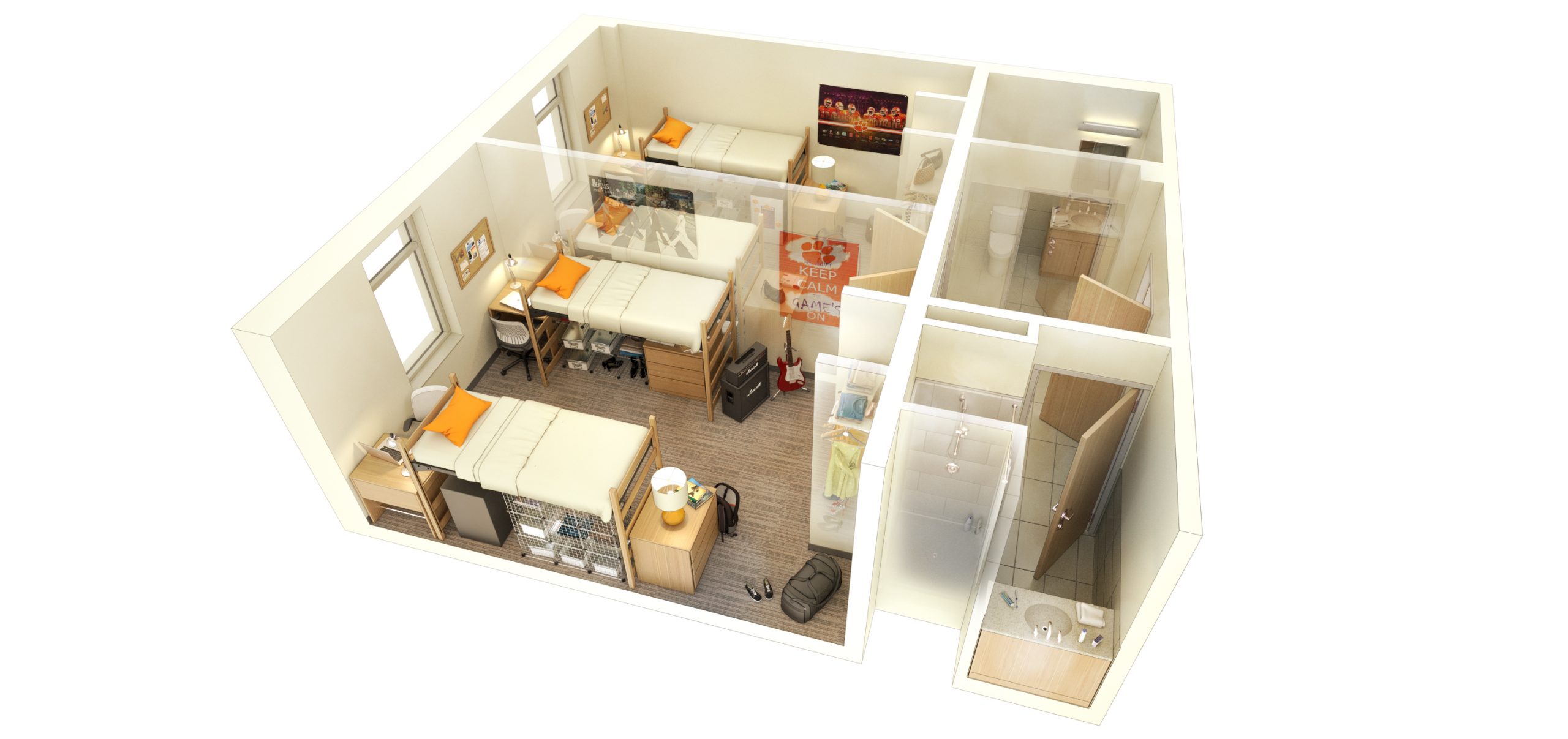 Cribb and Dechamps double suite layout