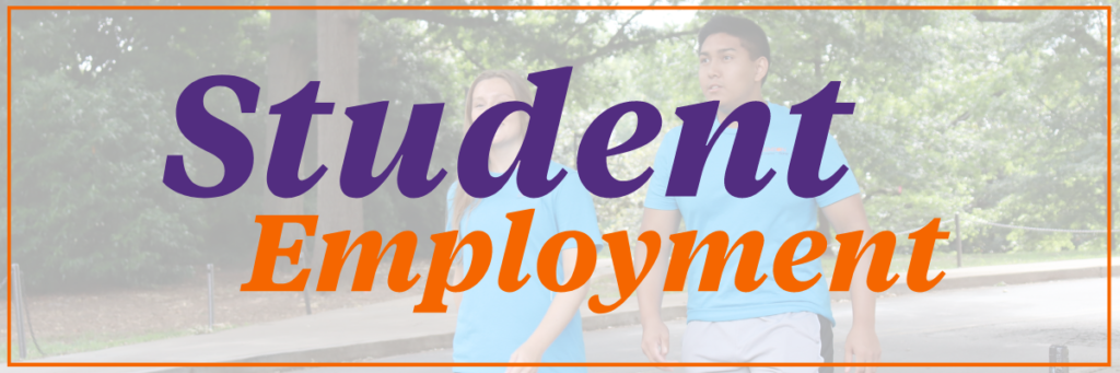 Student Employment - two student employees walking together